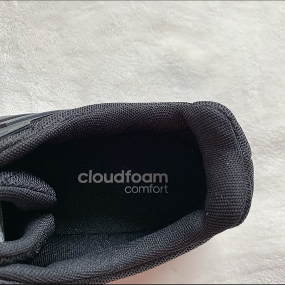 Adidas Cloud Foam Comfort Runners Black Size 9 - Picture 4 of 5
